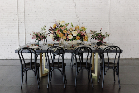 The Veronica Dining Table featured at a styled shoot.