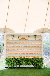 Custom Shelving by Vivant Rentals.